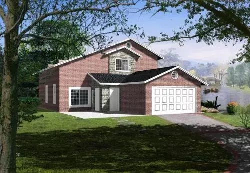 Traditional house plans 41-624 - front exterior, 1,899 sq ft, 4 bed, 3 bath house plans | Monster House Plans
