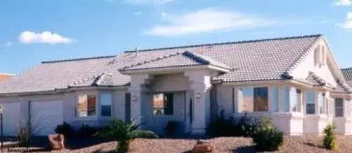Southwest house plans 41-630 - front exterior, 1,914 sq ft, 3 bed, 2 bath house plans | Monster House Plans