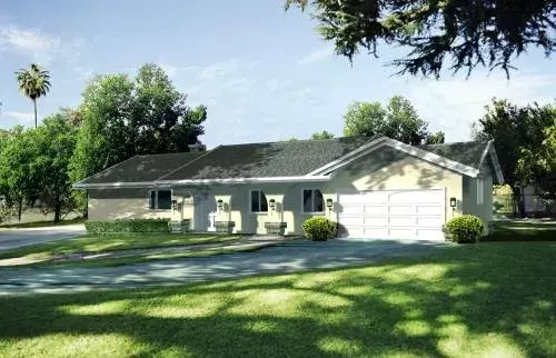 Traditional house plans 41-635 - front exterior, 1,919 sq ft, 3 bed, 2 bath house plans | Monster House Plans