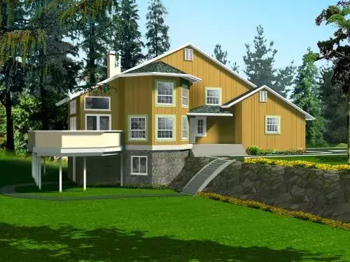 Traditional house plans 41-678 - front exterior, 1,991 sq ft, 1 bed, 2 bath house plans | Monster House Plans