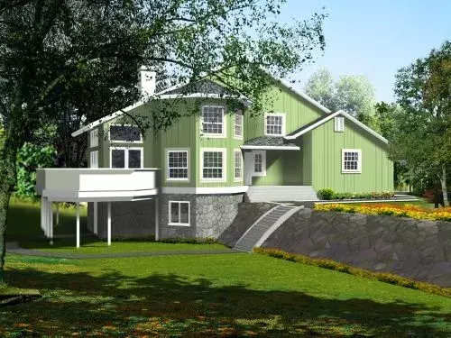 Traditional house plans 41-679 - front exterior, 1,991 sq ft, 2 bed, 2 bath house plans | Monster House Plans