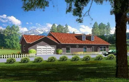 Traditional house plans 41-681 - front exterior, 1,992 sq ft, 3 bed, 2 bath house plans | Monster House Plans