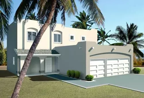Santa Fe house plans 41-685 - front exterior, 2,018 sq ft, 4 bed, 3 bath house plans | Monster House Plans