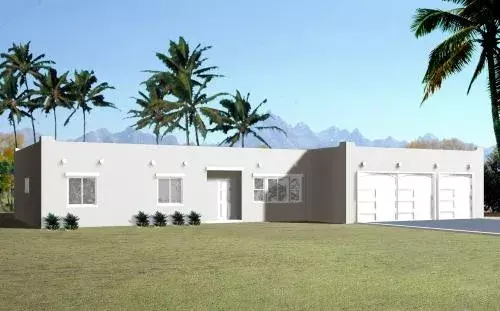 Santa Fe house plans 41-701 - front exterior, 2,041 sq ft, 4 bed, 3 bath house plans | Monster House Plans