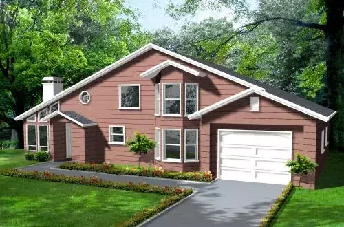 Traditional house plans 41-713 - front exterior, 2,058 sq ft, 3 bed, 2 bath house plans | Monster House Plans