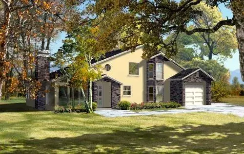 Traditional house plans 41-714 - front exterior, 2,058 sq ft, 3 bed, 2 bath house plans | Monster House Plans