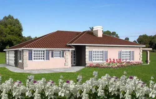 Southwest house plans 41-761 - front exterior, 2,121 sq ft, 3 bed, 2 bath house plans | Monster House Plans