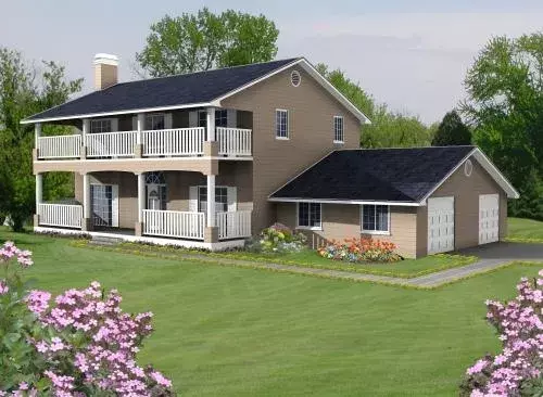 Traditional house plans 41-779 - front exterior, 2,168 sq ft, 3 bed, 2 bath house plans | Monster House Plans