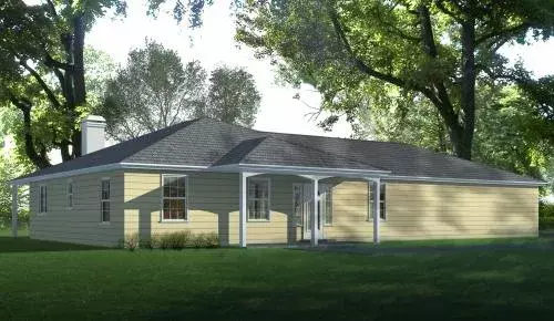 Traditional house plans 41-852 - front exterior, 2,363 sq ft, 3 bed, 2 bath house plans | Monster House Plans