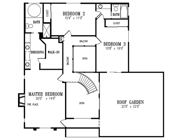 Upper/Second Floor Plan:41-894