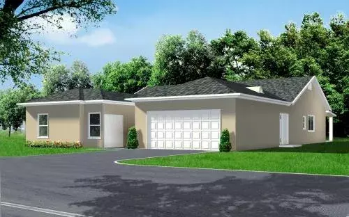 Traditional house plans 41-900 - front exterior, 2,492 sq ft, 6 bed, 2 bath house plans | Monster House Plans