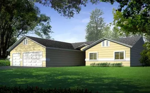 Traditional house plans 41-906 - front exterior, 2,498 sq ft, 4 bed, 3 bath house plans | Monster House Plans