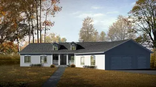 Country house plans 41-909 - front exterior, 2,503 sq ft, 6 bed, 5 bath house plans | Monster House Plans