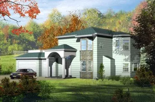 Traditional house plans 41-912 - front exterior, 2,511 sq ft, 4 bed, 2 bath house plans | Monster House Plans