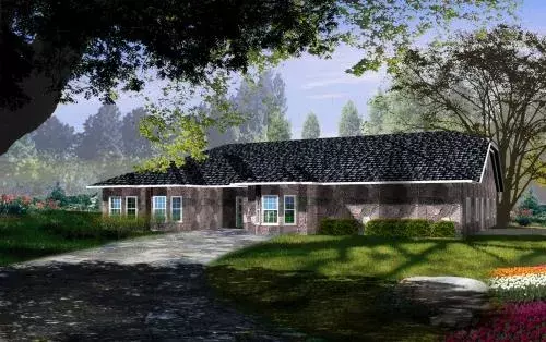 Traditional house plans 41-924 - front exterior, 2,540 sq ft, 4 bed, 3 bath house plans | Monster House Plans
