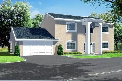 Traditional house plans 41-931 - front exterior, 2,558 sq ft, 4 bed, 3 bath house plans | Monster House Plans