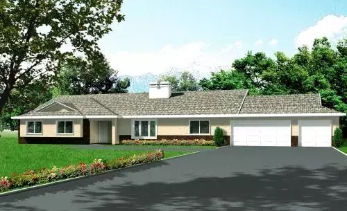 Traditional house plans 41-966 - front exterior, 2,648 sq ft, 4 bed, 3 bath house plans | Monster House Plans
