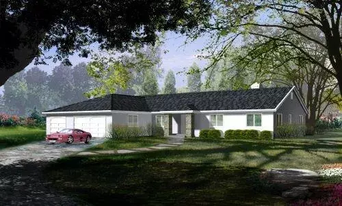 Traditional house plans 41-967 - front exterior, 2,649 sq ft, 3 bed, 2 bath house plans | Monster House Plans