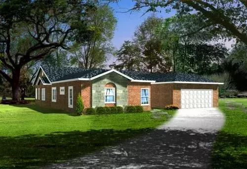 Traditional house plans 41-973 - front exterior, 2,667 sq ft, 4 bed, 3 bath house plans | Monster House Plans