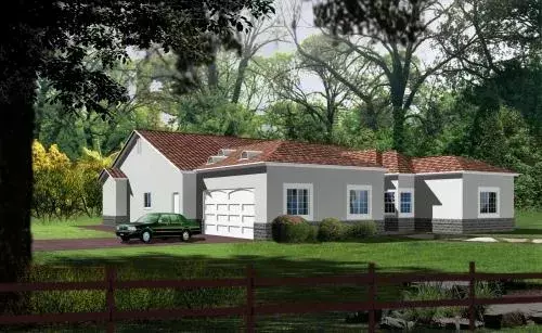 Traditional house plans 41-986 - front exterior, 2,718 sq ft, 3 bed, 2 bath house plans | Monster House Plans