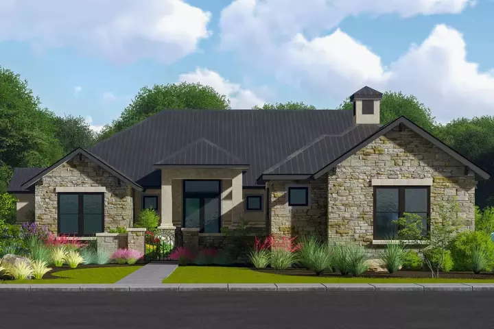 Traditional house plans 42-102 - front exterior, 3,348 sq ft, 4 bed, 4 bath house plans | Monster House Plans