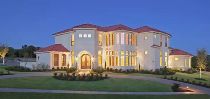 Mediterranean house plans 42-107 - front exterior, 3,804 sq ft, 4 bed, 4 bath house plans | Monster House Plans
