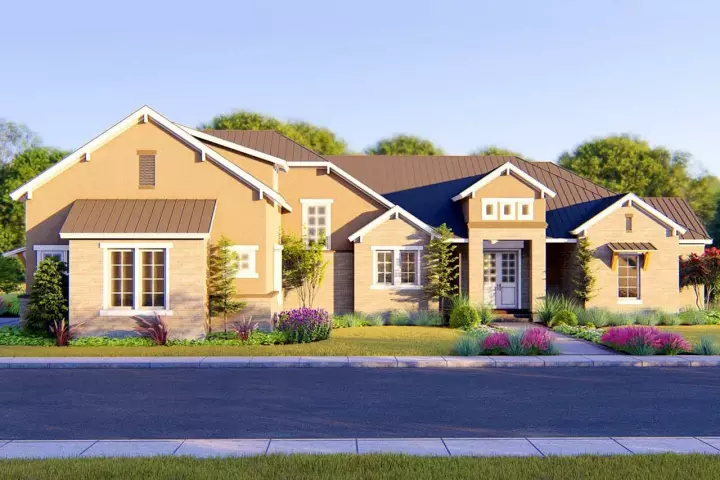 European house plans 42-114 - front exterior, 3,220 sq ft, 4 bed, 4 bath house plans | Monster House Plans