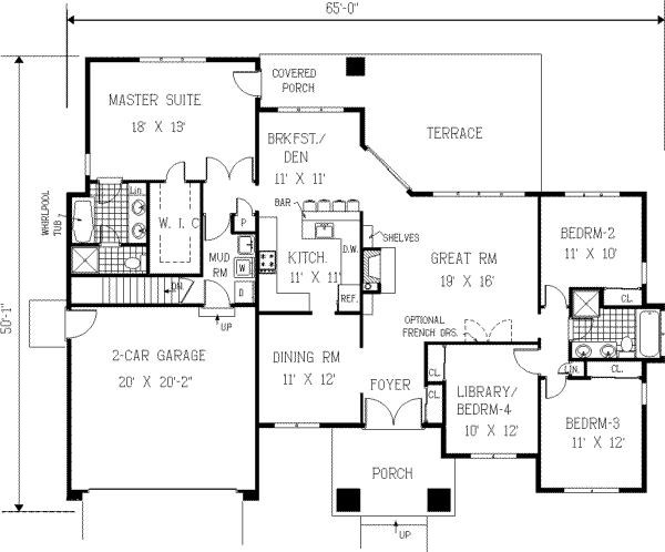 Main Floor Plan: 43-143