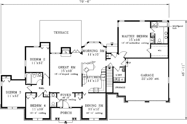 Main Floor Plan: 43-152