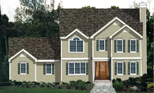 Traditional house plans 43-153 - front exterior, 1,948 sq ft, 4 bed, 2 bath house plans | Monster House Plans