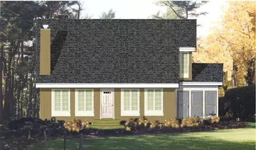 Contemporary house plans 43-162 - front exterior, 2,105 sq ft, 3 bed, 3 bath house plans | Monster House Plans