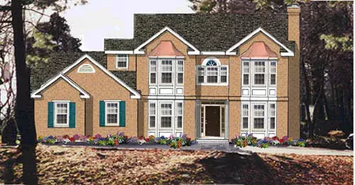 Traditional house plans 43-186 - front exterior, 2,327 sq ft, 4 bed, 3 bath house plans | Monster House Plans