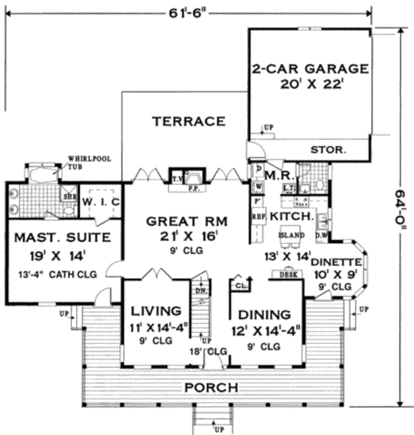 Main Floor Plan: 43-194