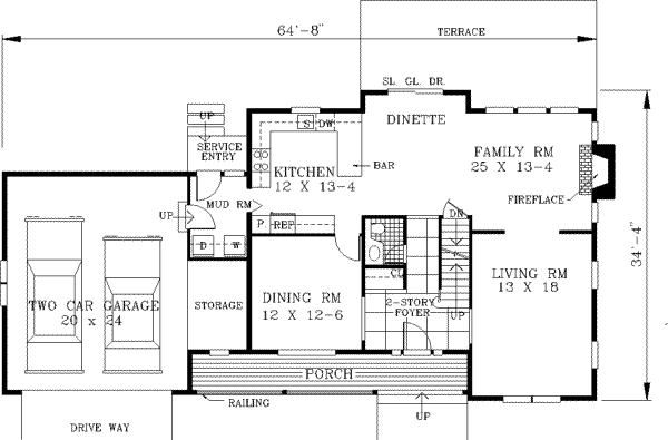 Main Floor Plan: 43-197