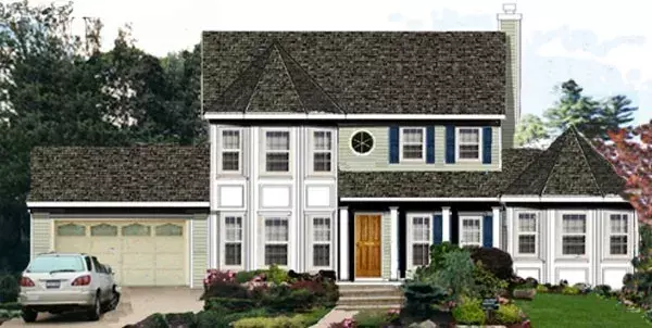 Southern house plans 43-199 - front exterior, 2,433 sq ft, 5 bed, 3 bath house plans | Monster House Plans