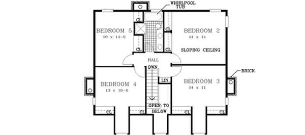 Upper/Second Floor Plan:43-204