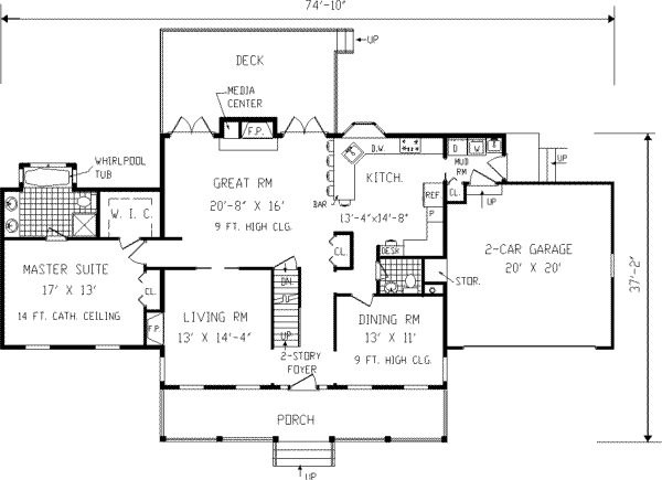 Main Floor Plan: 43-206