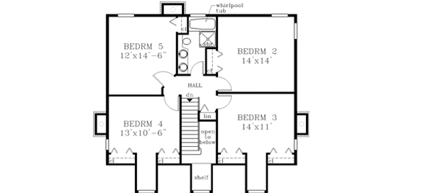 Upper/Second Floor Plan:43-207