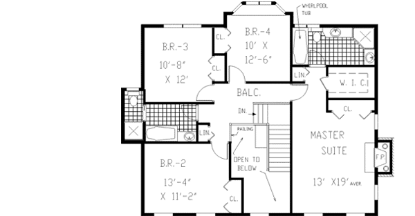 Upper/Second Floor Plan:43-208