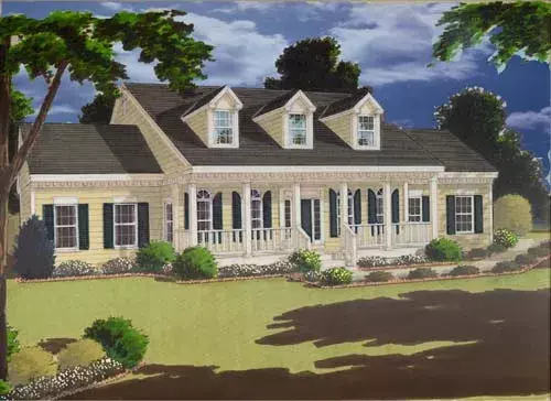 Country house plans 43-213 - front exterior, 2,705 sq ft, 5 bed, 3 bath house plans | Monster House Plans