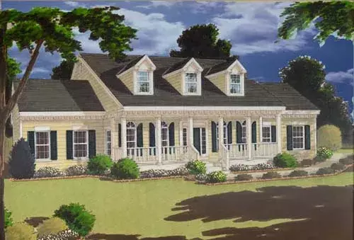 Country house plans 43-221 - front exterior, 3,246 sq ft, 5 bed, 3 bath house plans | Monster House Plans