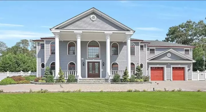 Colonial house plans 43-224 - front exterior, 4,430 sq ft, 3 bed, 3 bath house plans | Monster House Plans