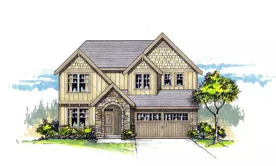 Craftsman house plans 44-467 - front exterior, 2,852 sq ft, 5 bed, 3 bath house plans | Monster House Plans