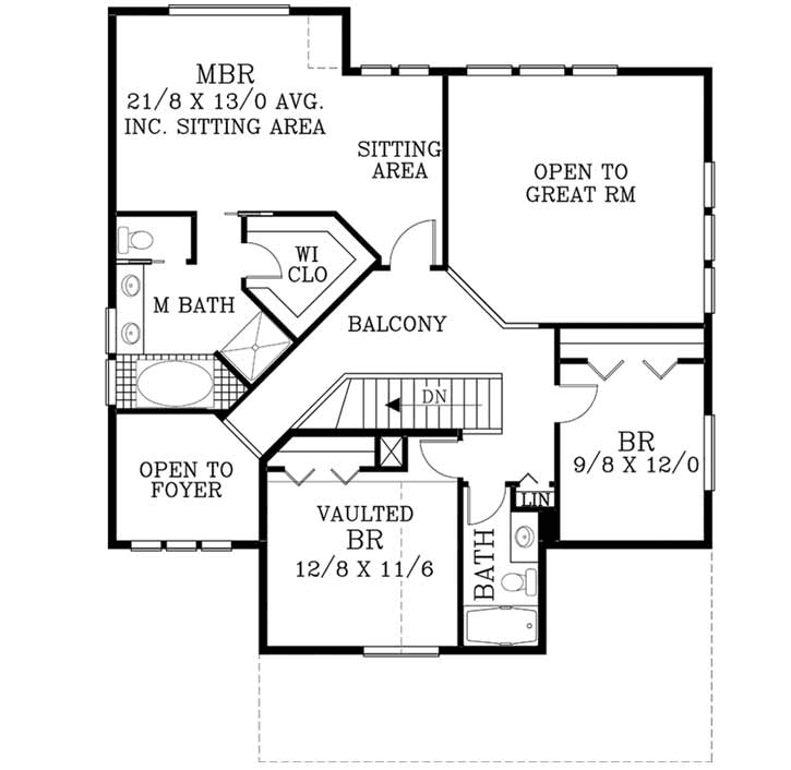 Upper/Second Floor Plan:44-524