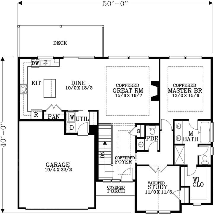 Main Floor Plan: 44-525