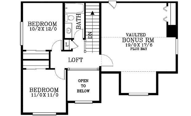 Upper/Second Floor Plan:44-544