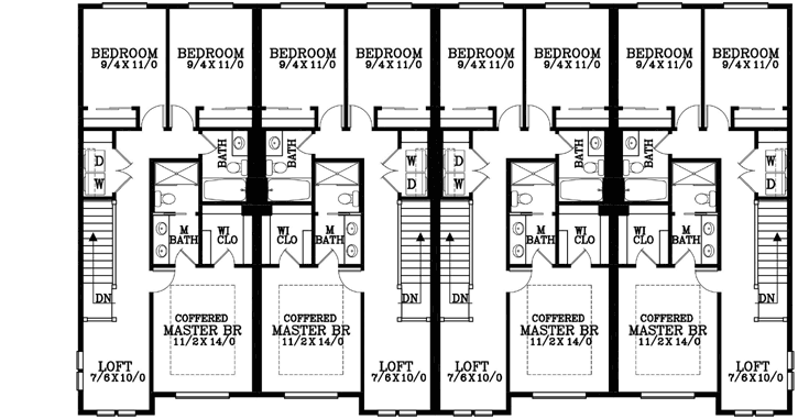 Upper/Second Floor Plan:44-551