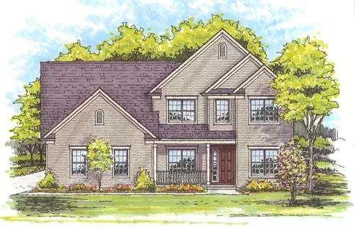 Traditional house plans 45-112 - front exterior, 2,275 sq ft, 4 bed, 2 bath house plans | Monster House Plans
