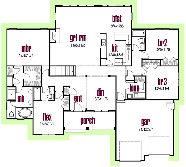 Main Floor Plan: 45-116