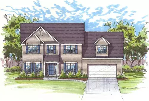 Country house plans 45-119 - front exterior, 2,538 sq ft, 4 bed, 2 bath house plans | Monster House Plans